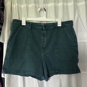 Women's Green Casual Shorts